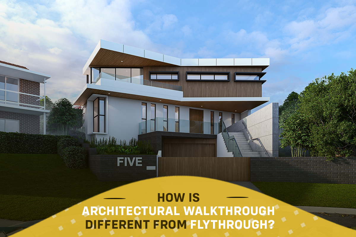 How is Architectural Walkthrough Different from Flythrough?